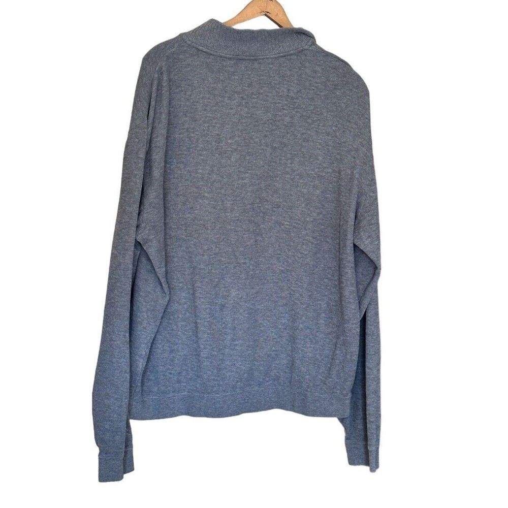Cutter & Buck Sweater Men’s Size Large Gray 1/4 Zip Pullover 100% Cotton - Picture 3 of 11